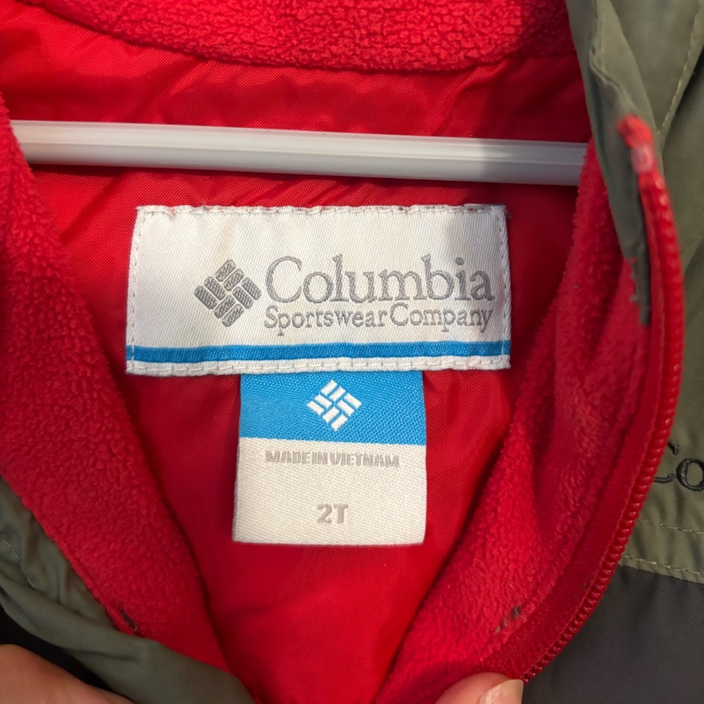 Columbia Red and Gray Toddler Jacket